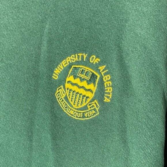 Vintage Russell Athletic Green University Of Alberta Crew Neck Sweatshirt XL - Picture 16 of 16